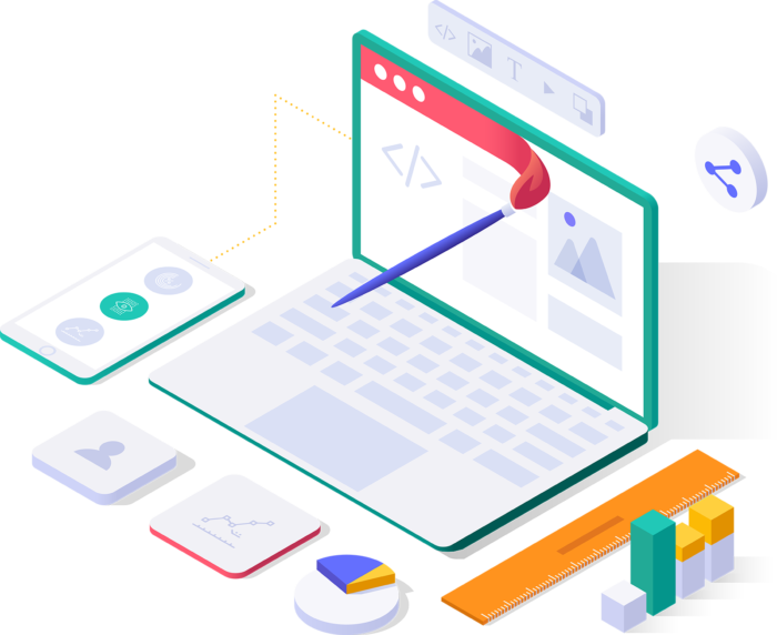 Psynthesis Creative - Digital Marketing Services Isometric Graphic