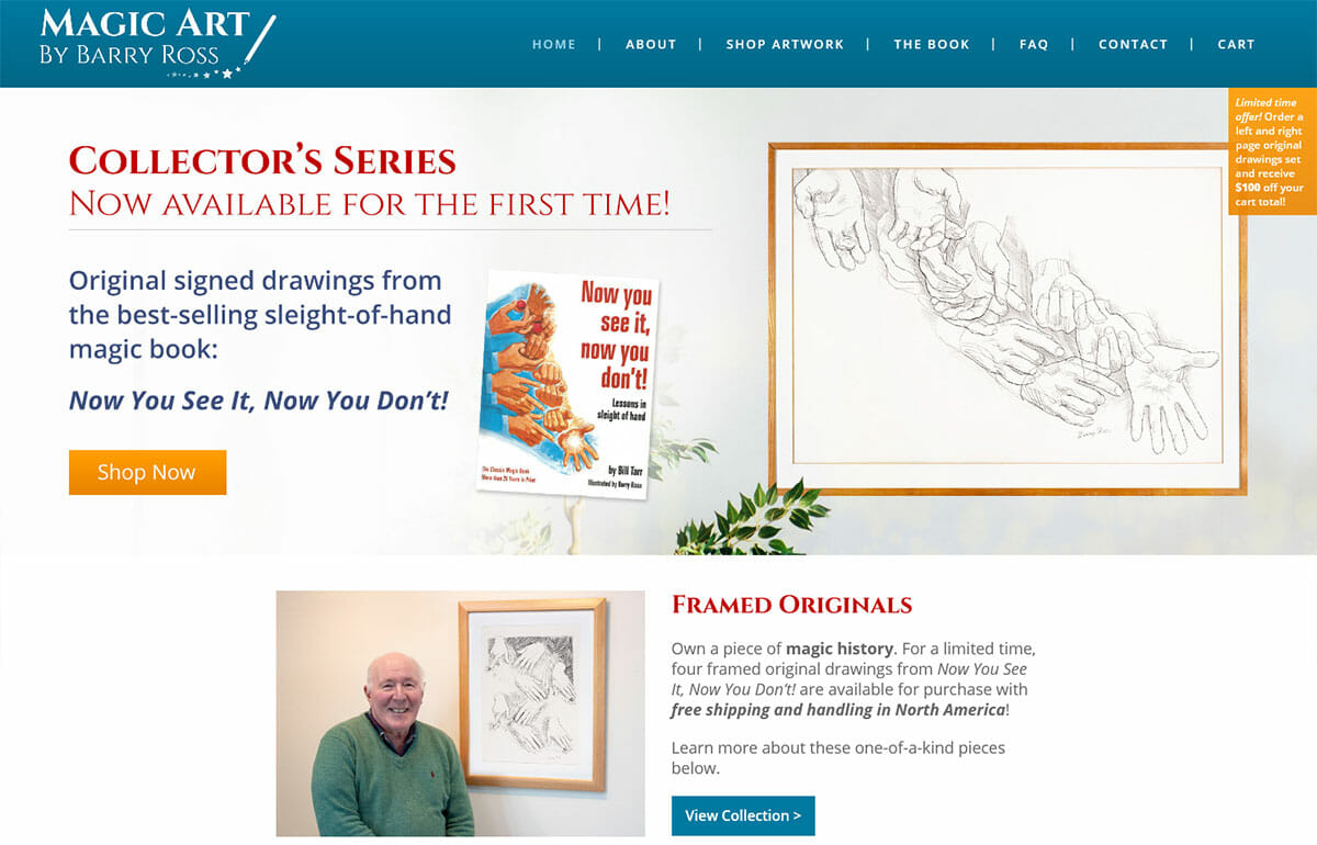 Psynthesis Creative - Magic Art Barry Ross Website Still