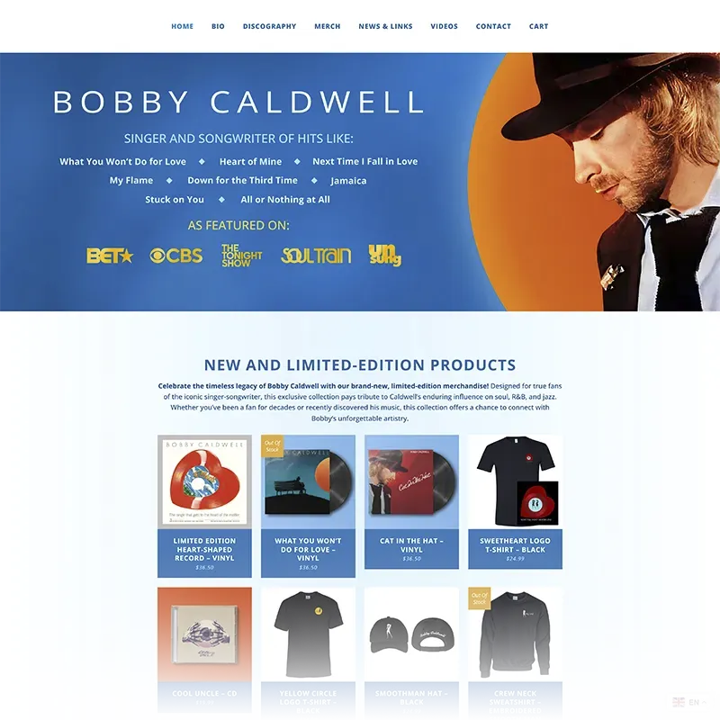 Bobby Caldwell Website Thumbnail